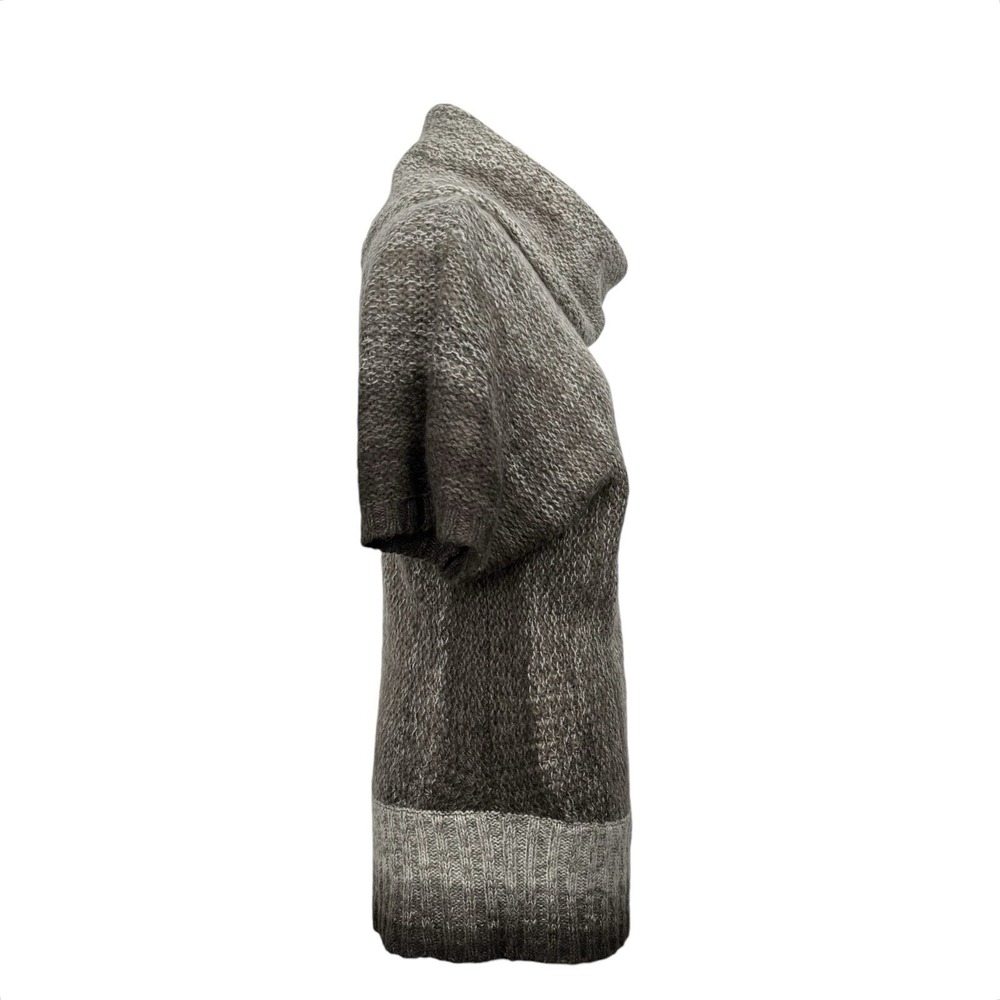 Fenn Wright Manson Women's Cowl‎ Turtleneck Tunic Sweater M Taupe Short Sleeve - Picture 2 of 11